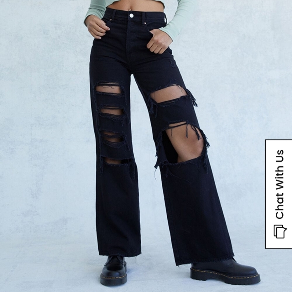 pacsun high-waisted baggy jeans